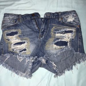 High rise short shorts